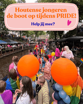 Crowdfundingsactie - Houtense jongerenboot tijdens Utrecht Pride 2026 