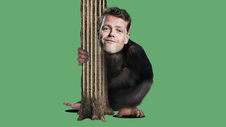 Een aap die geen bananen eet
