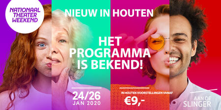 Nationaal Theaterweekend 24 t/m 26 januari: Programma staat online!