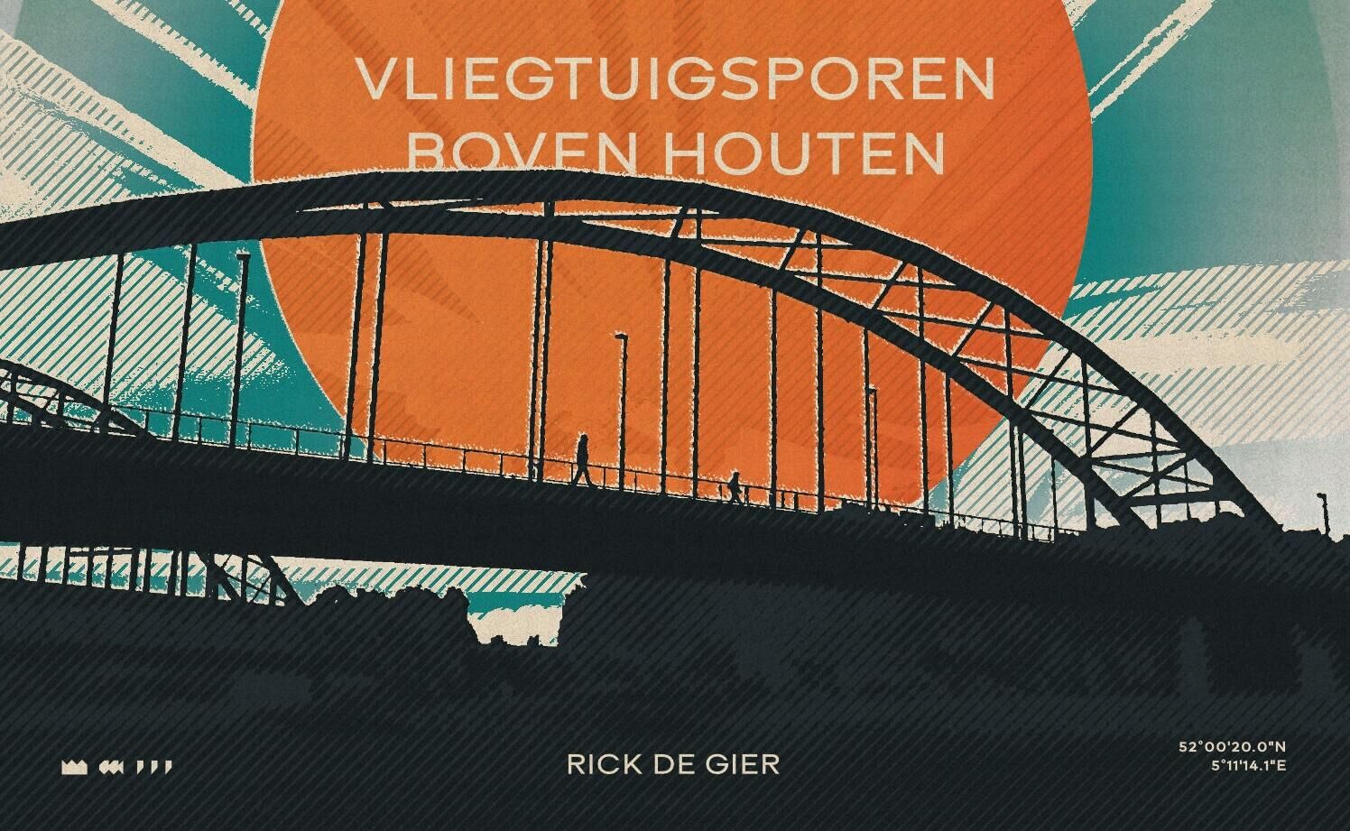 Vliegtuigsporen boven Houten